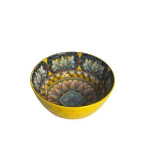 VTG Vancasso Porcelain Bowl Decorative Hand Painted Ceramic Dish Moroccan Style